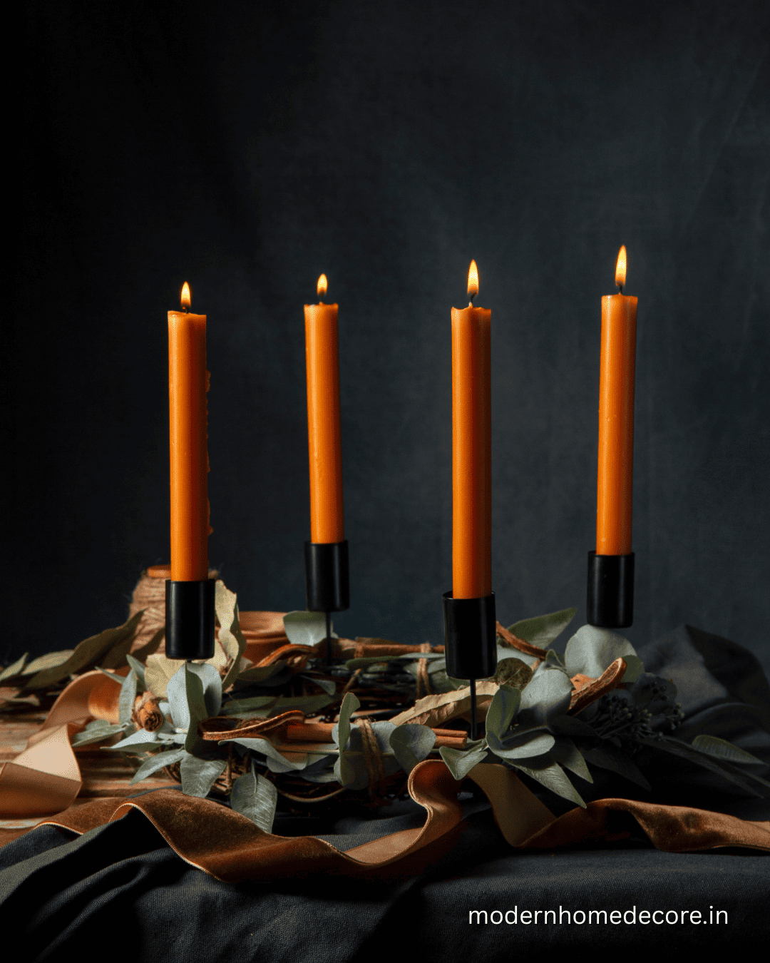Amber Glow Candle Holder Set Amber Glow Candle Holder Set